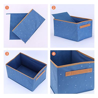 1 Pcs Collapsible Storage Cube, Fabric Storage Bin with Handles for Shelves Closet