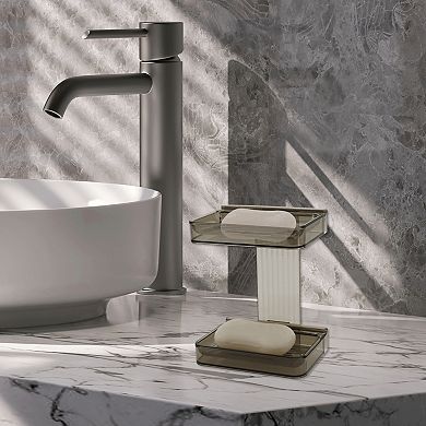 Portable Wall Mounted Soap Holder for Bathroom 5.31"x4.13"x7.09" 1Pc