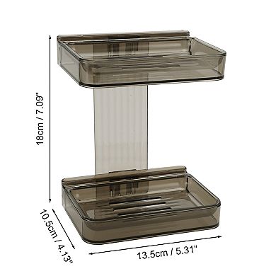 Portable Wall Mounted Soap Holder for Bathroom 5.31"x4.13"x7.09" 1Pc