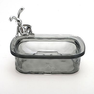 Waterproof Rabbit Pattern Soap Holder for Bathroom 5.51"x4.13"x1.65" 1 Pc