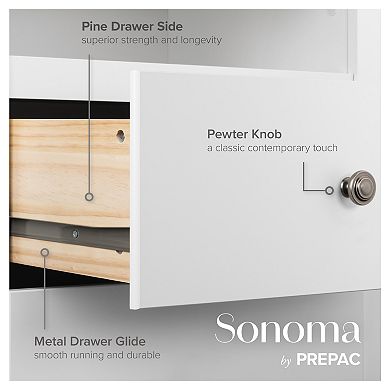 Prepac Monterey 6-Drawer Dresser
