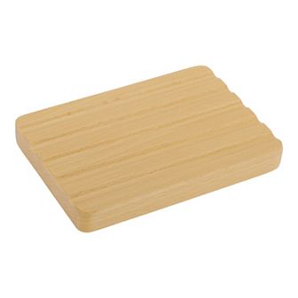 Portable Square Soap Dish for Bathroom for Kitchen 5.12"x3.54"x0.59" 1 pc Brown