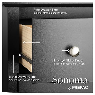 Prepac Long 6-Drawer Dresser