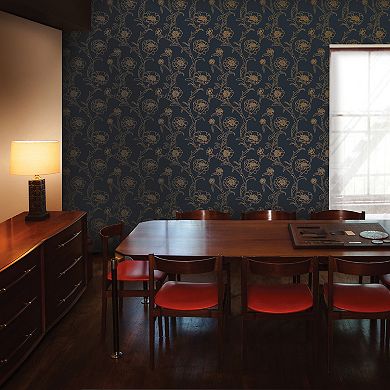 Tempaper Peonies Peel and Stick Wallpaper