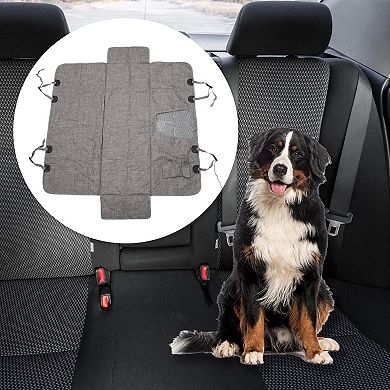 Waterproof Durable Car Seat Cover for Pet Grey 1 Pc