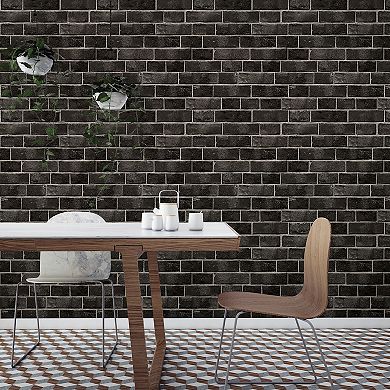 Tempaper Brick Textured Peel and Stick Wallpaper