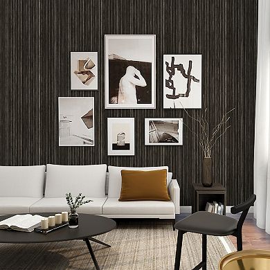Tempaper Faux Grasscloth Textured Peel and Stick Wallpaper
