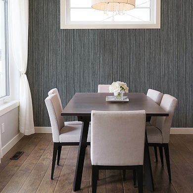 Tempaper Faux Grasscloth Textured Peel and Stick Wallpaper