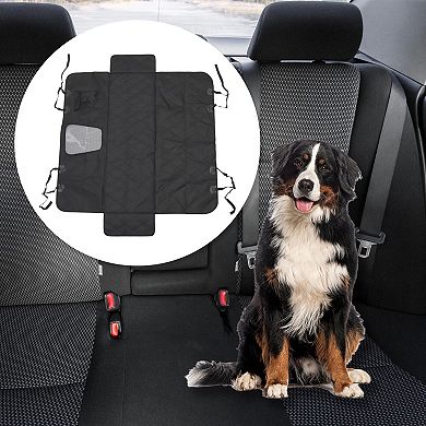 Waterproof Car Seat Cover for Dog for Cat Black 1 Pc