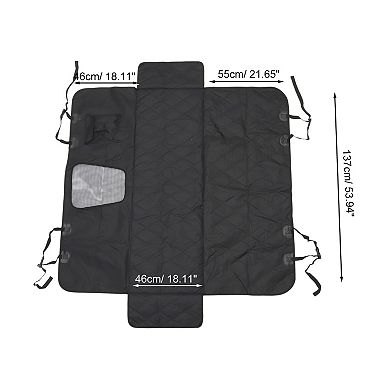 Waterproof Car Seat Cover for Dog for Cat Black 1 Pc