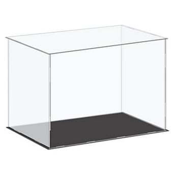 Acrylic Display Case Plastic Box Cube Storage Box Clear Assemble Dustproof Showcase 16.1x8.3x10 Inch