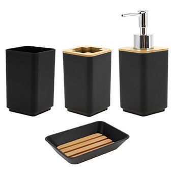 Square Soap Pump Dispenser Set for Bathroom for Laundry Rooms 1 Set