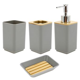 Square Soap Pump Dispenser Set for Bathroom for Laundry Rooms 1 Set