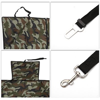 Waterproof Car Seat Cover for Dog Cat Green 1 Pc