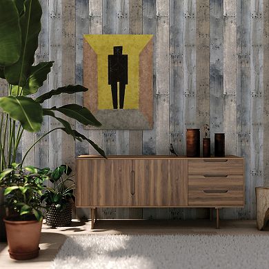 Tempaper Repurposed Wood Peel and Stick Wallpaper