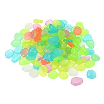 300 pc Glow Rocks 8-11mm Glow Pebbles Decoration in the Dark Luminous Stones DIY Decorative