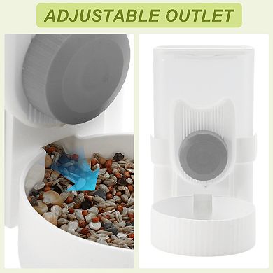 Rabbit Water Bottle, 35oz Large Capacity, Hanging Automatic Food Dispenser, for Small Animals