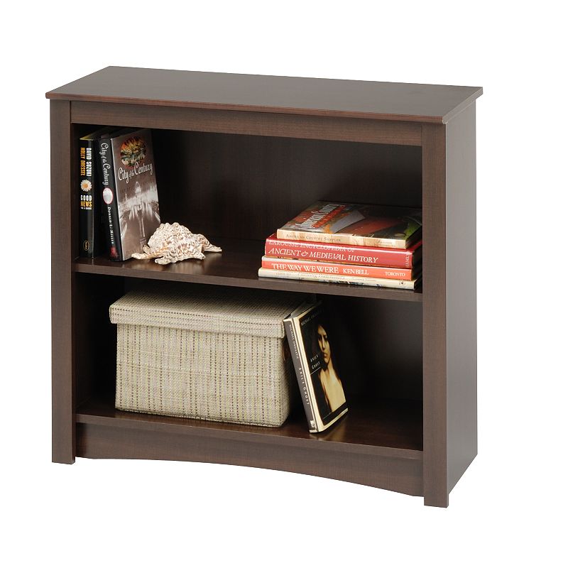 Prepac 2-Shelf Bookcase, Brown, Furniture