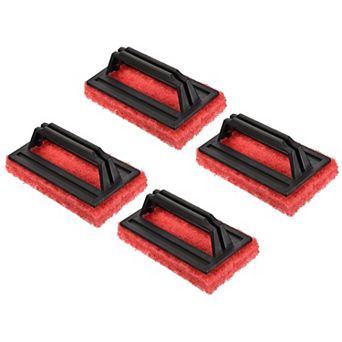 15cm Scouring Pad Brush, 4 Pack Cleaning Scrub with Handle Kitchen Bathroom Sponge Washing Tools