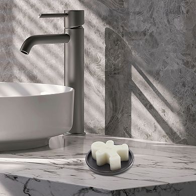 Waterproof Round Soap Holder for Bathroom 0.43"x3.58" 1 Pc