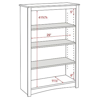 Prepac 4-Shelf Bookcase