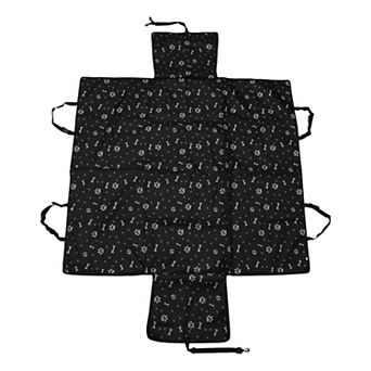 Waterproof Car Seat Cover for Dog Cat Paw Prints 1 pc