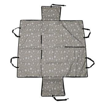 Waterproof Car Seat Cover for Dog Cat Paw Prints 1 pc