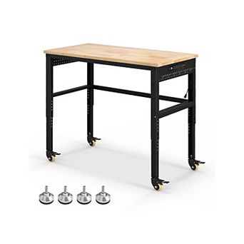 48 Inch Adjustable Work Bench With Power Outlets