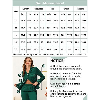Women's Pajama Sets Long Sleeve Crewneck Adjustable Drawstring Elastic Lounge Sets with Pockets