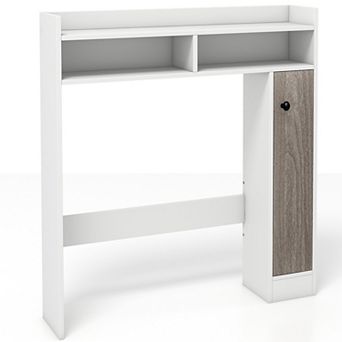 Bathroom Over the Toilet Floor Storage Organizer with Adjustable Shelves - White