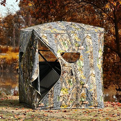 3 Person Portable Surround View Tent With Slide Mesh Window