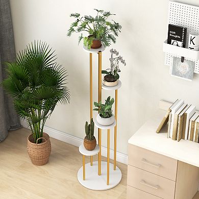 Indoor Metal Plant Stand 5 Tier Corner Plant Shelf for Potted Plants