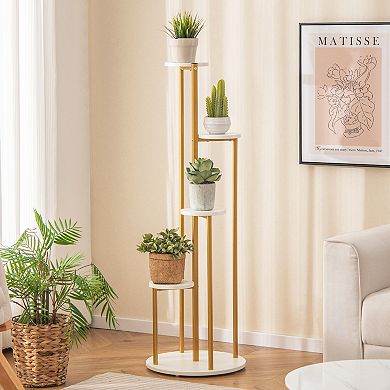 Indoor Metal Plant Stand 5 Tier Corner Plant Shelf for Potted Plants