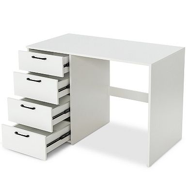 43.5 Inch Computer Desk With 4 Large Drawers