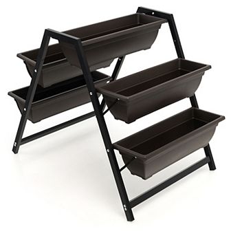 3 tier Vertical Raised Garden Bed With 5 Plant Boxes