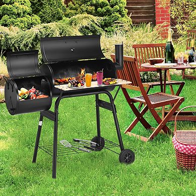 Outdoor BBQ Grill Barbecue Pit Patio Cooker