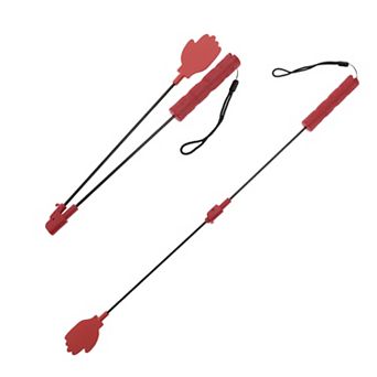 Dog Training Whip, Silicone Durable Dog Training Whip, with Anti-Slip Handle Red