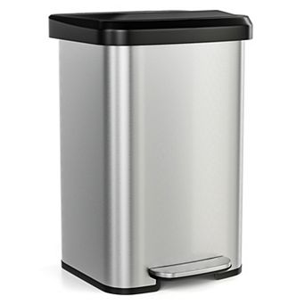 13.2 Gallon Step Trash Can with Soft Close Lid and Deodorizer Compartment