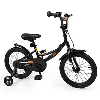 Kids Bike with Detachable Training Wheels 34.5 to 44.5 Inch Frame 145 Pound Seat Capacity