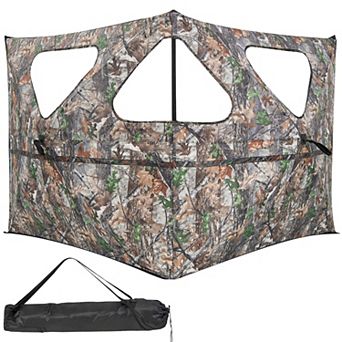 2-panel Hunting Ground Blind Pop Up Fence With 3 Shoot Through Ports