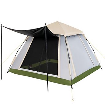 2-4 Person Instant Pop-up Camping Tent With Removable Rainfly