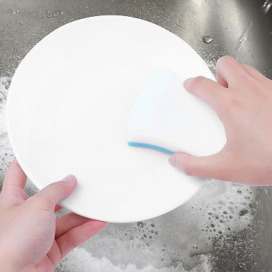 4 Pcs Non-Scratch Scrub Cleaning Sponges, Dual-Sided Kitchen Sponges, Sponges for Dishes