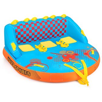 Towable Tube For Boating 3 Riders Water Sport Towables Sofa Pull Tube With Nylon Cover