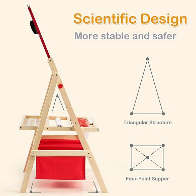 Flip-Over Double-Sided Kids Art Easel