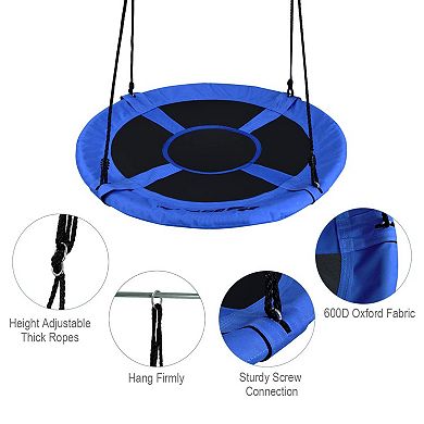 40 Inch Flying Saucer Tree Swing Indoor Outdoor Play Set