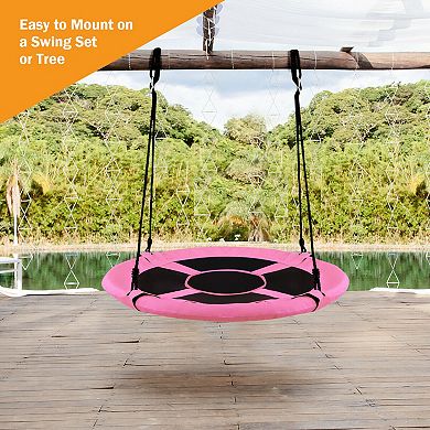 40 Inch Flying Saucer Tree Swing Indoor Outdoor Play Set