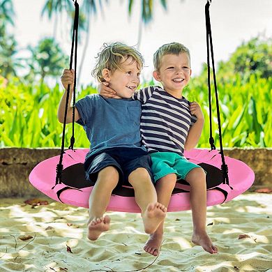 40 Inch Flying Saucer Tree Swing Indoor Outdoor Play Set