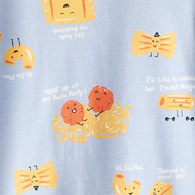 Toddler Boy Carter’s Pasta Print 4-pc. Pajama Top & Pajama Bottoms Set