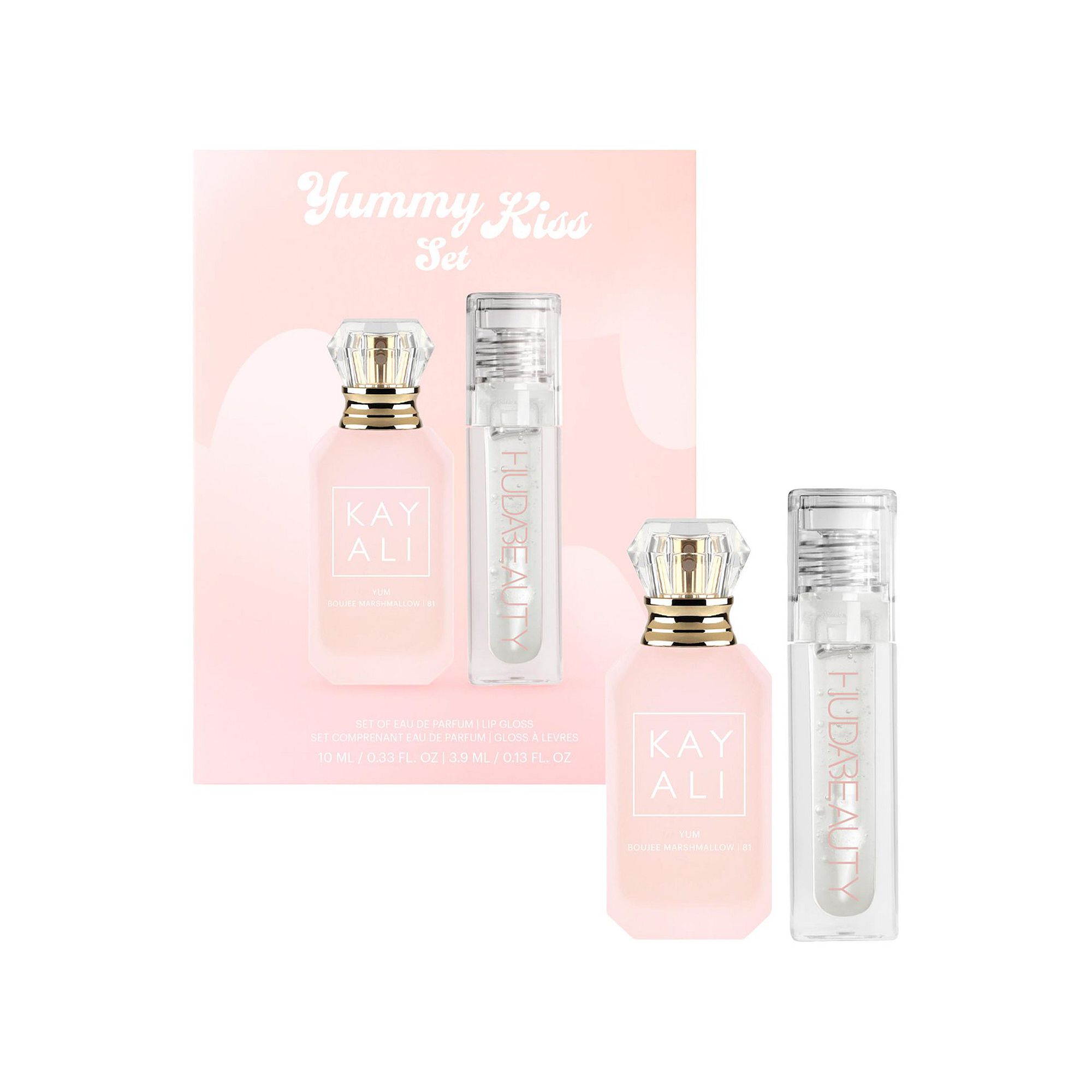 Kayali YUMMY KISS SET - Yum Marshmallow + Faux Filler Gloss Glassy, Yummars