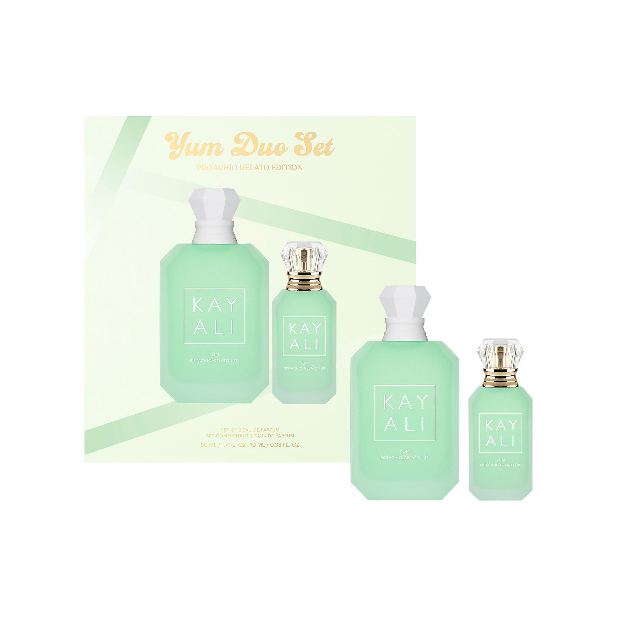 Kayali YUM PISTACHIO GELATO | 33 EDP Intense Perfume Duo Set, Yumpistach